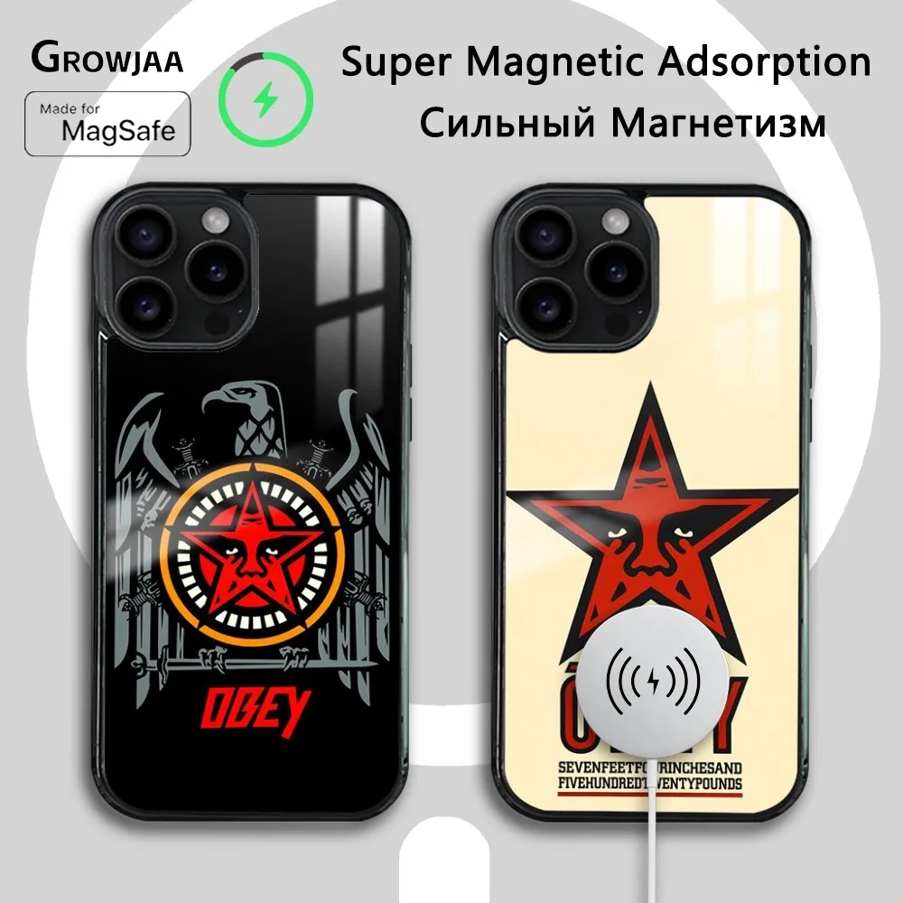Модный чехол для телефона Star O-OB-B-eys iPhone 16 15 14 13 12 11 Pro Max Plus Mini Новый магнитный