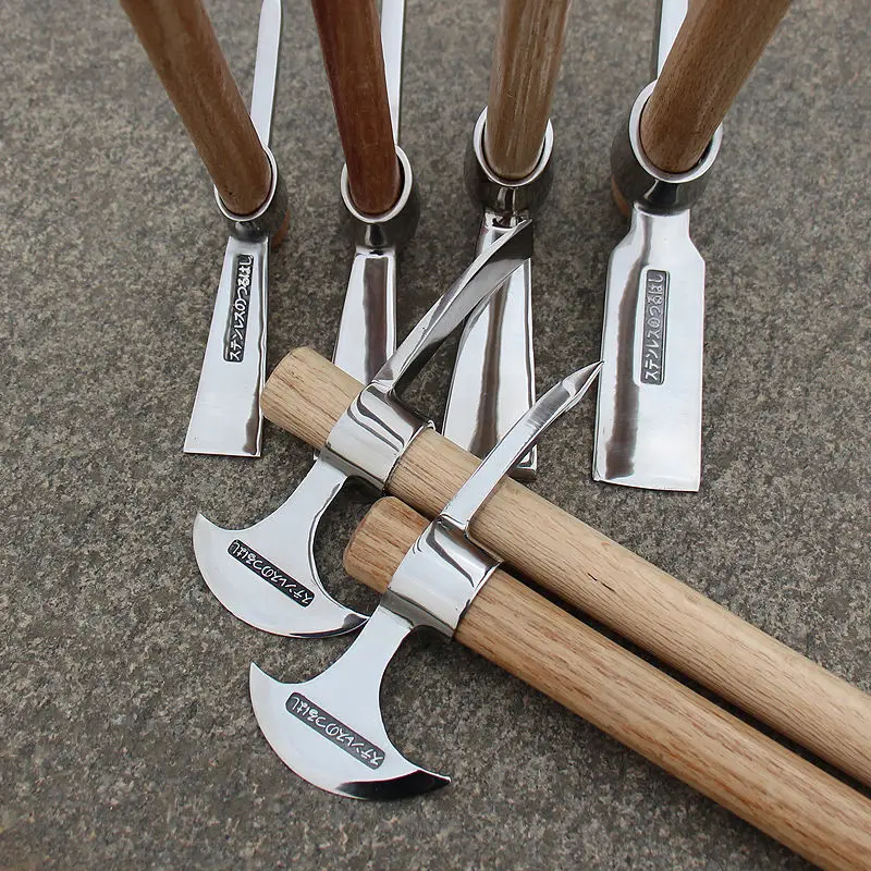 

Outdoor Camping Mountain Mattock Fiberglass No Handle Stainless Pick Axe Small Size Garden Pick Hand Pickaxe Pickaxe Tools