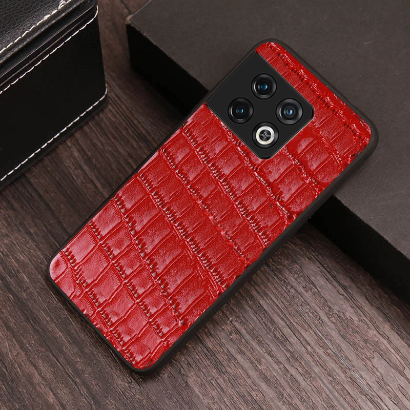 Genuine Leather Phone Case For Oneplus 10 Pro 10Pro 9 Pro 9R 8 Pro 8T 7 7T Pro 6T 6 5 5T Nord 2 CE N10 One plus Back Cover