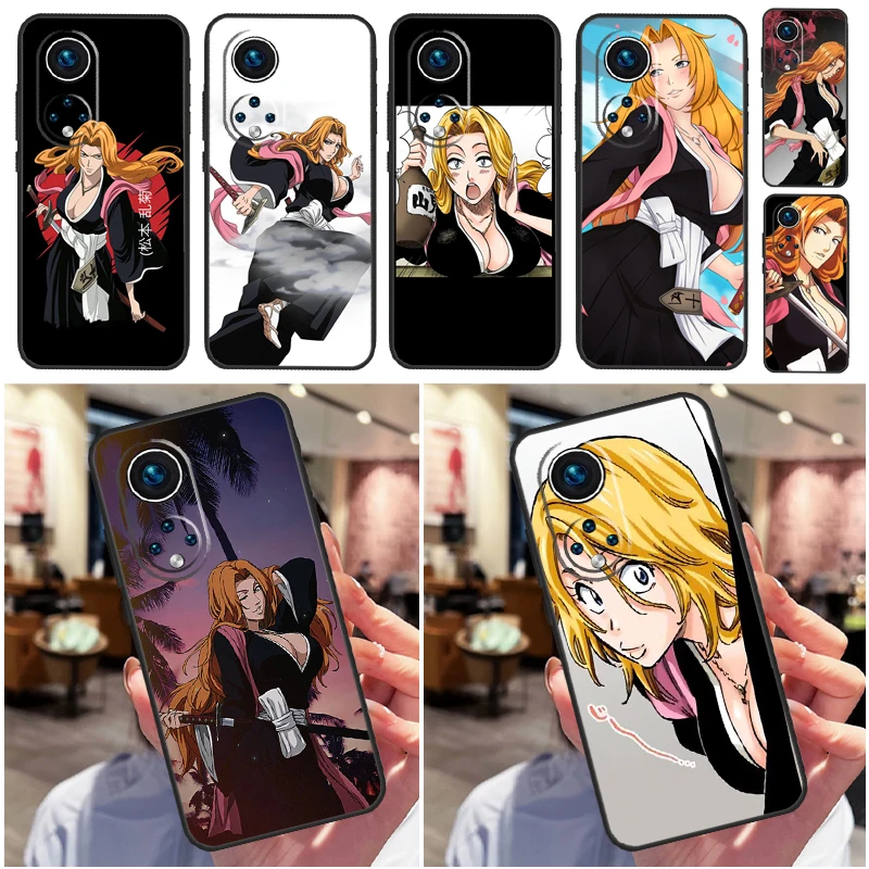 Отбеливающий аниме чехол Rangiku для Honor 70 50 X7 X9 X8 чехол для Huawei P40 Lite P20 P30 Mate 50 Pro P Smart 2019
