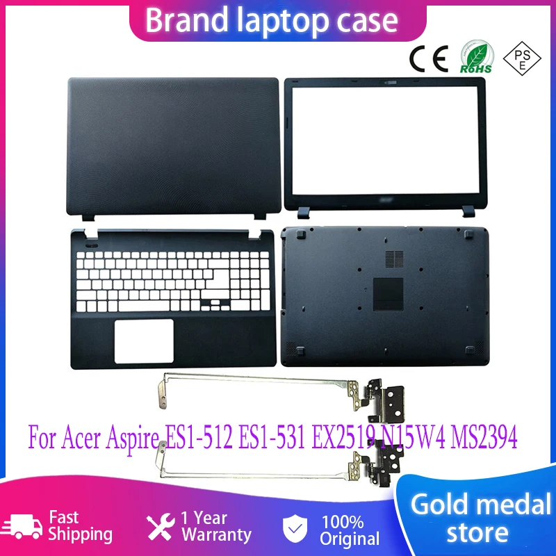 

New Laptop LCD Back Cover For Acer Aspire ES1-512 ES1-531 EX2519 N15W4 MS2394 LCD Front bezel/LCD hinges/Palmrest/Bottom Case