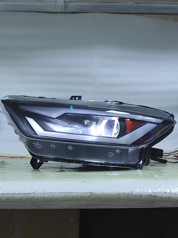 

Modify Head Light for Ford Mustang 2015-2017 Headlight Body Kits DRL Daylight Fog Front Bumper LED Lamp Indicator Auto Parts