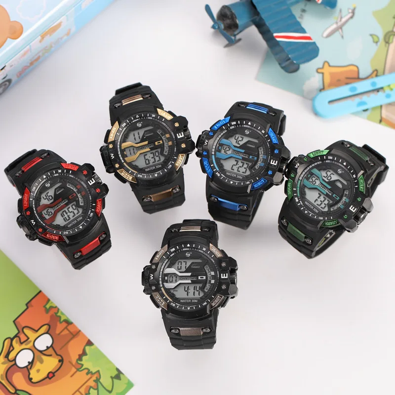 Children's electronic watch men's and women's electronic watch shows date and time
