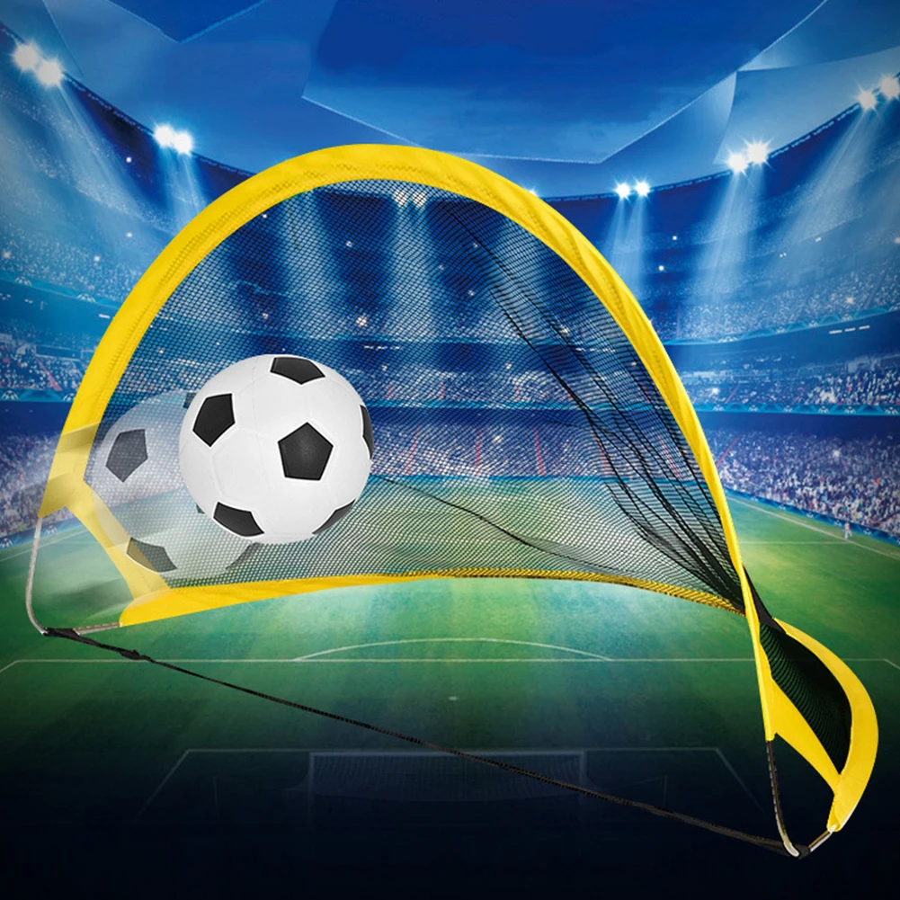 2 шт. складные футбольные ворота с мячом/надувным устройством/сумка для хранения