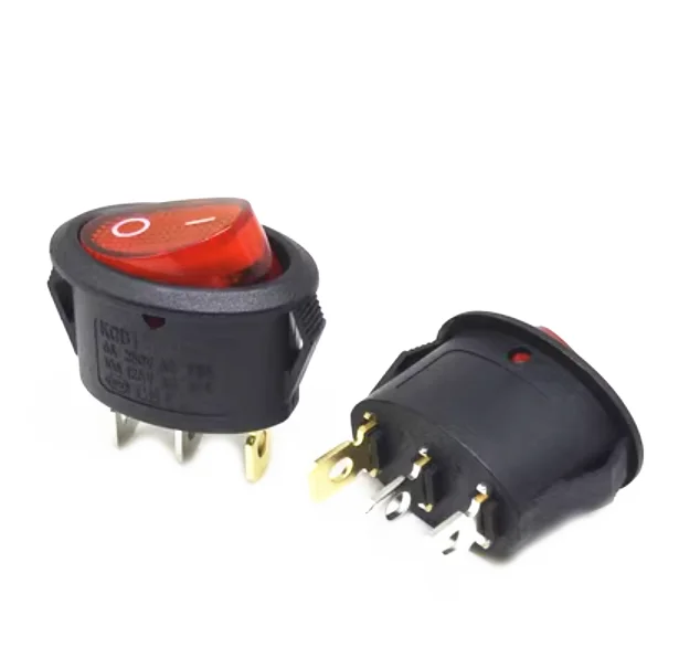 

5 шт. KCD7 Овальный переключатель 15X25 2/3Pin 2/3 передачи Электрический чайник клавишный переключатель питания с/с светильник 6A 250 в 25*15