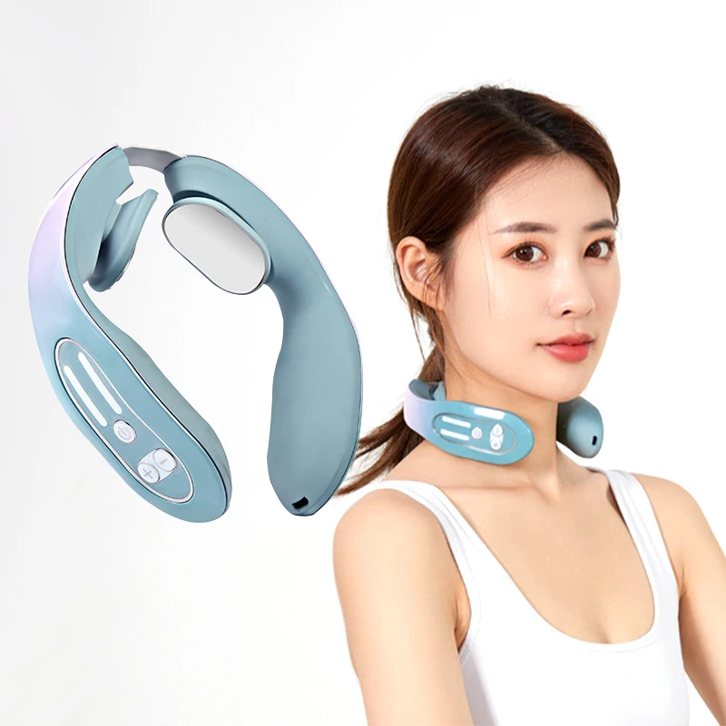 

Portable Cervical Spine Massager Micro-current Pulse Vibration Kneading Neck Physiotherapy Neck and Shoulder Massager
