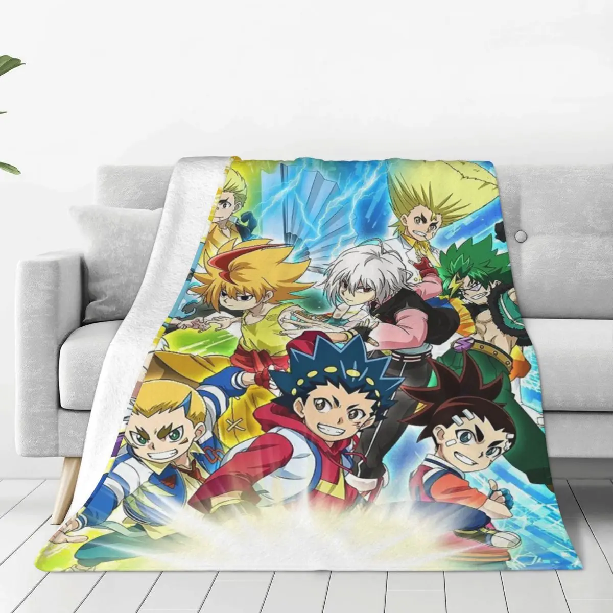 

Beyblade Burst аниме одеяло флисовое всесезонное портативное теплое покрывало s для дома и автомобиля покрывало