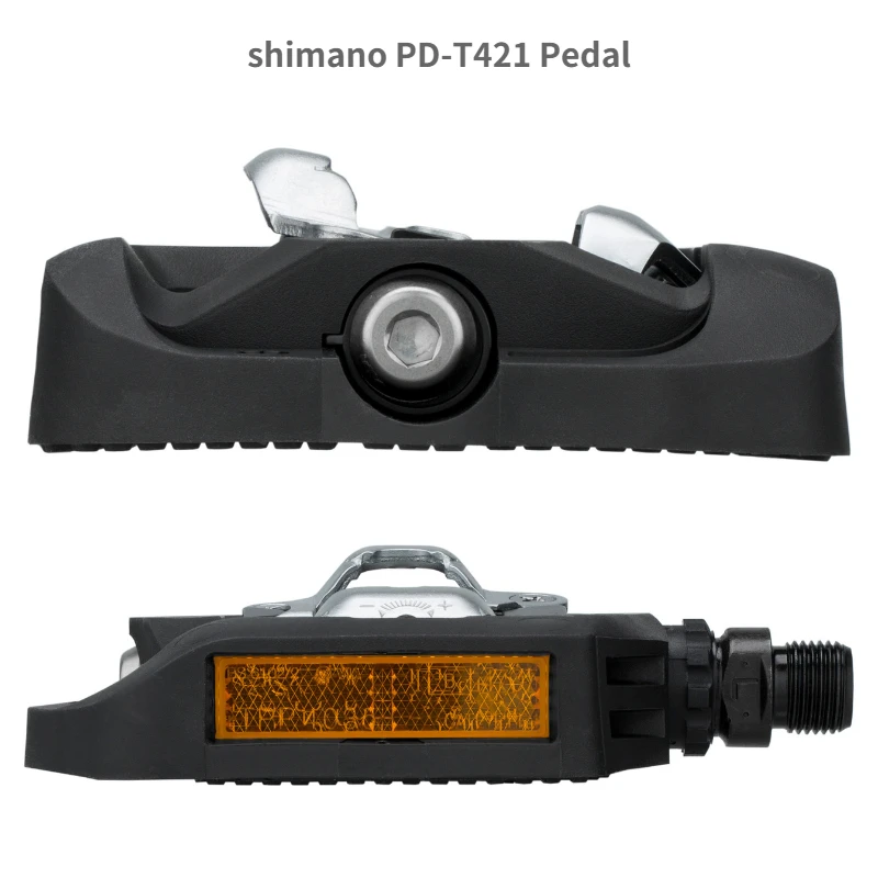 Педали велосипедные Shimano Click'R без клипсов/платформы PD T421 T420 для горных