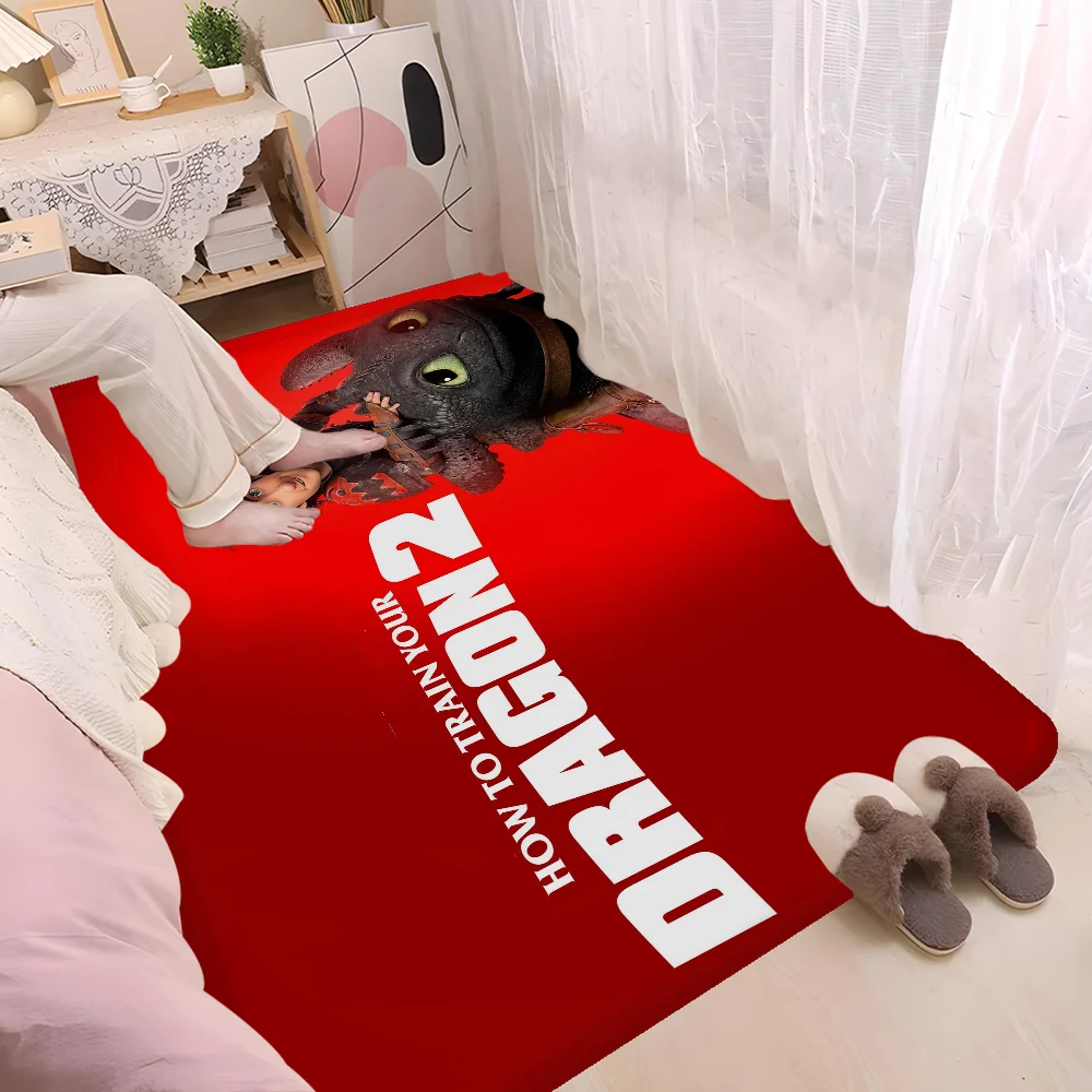 Movie H-How To T-Train Your D-Dragon Room Mats Cheaper Anti-slip Modern Living Balcony Printed Welcome Rug