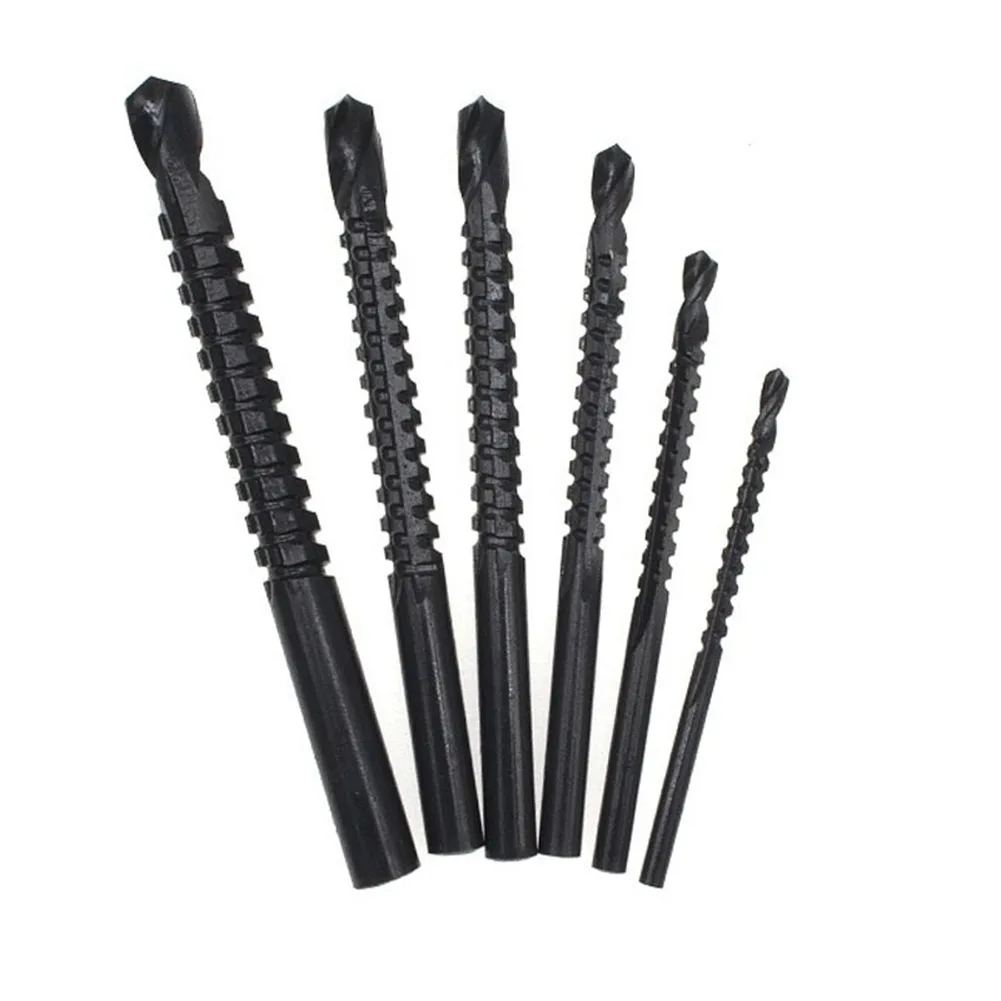 

6PCS HSS Cobalt Drill Bits Spiral Metric Composite Tap Drill Bit Tap Twist Drill Bit Cutting Drilling Slotting Wood Drill
