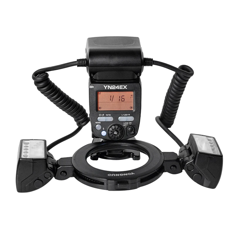 Фото Yongnuo YN24EX YN24EX II EX E-TTL Кольцевая вспышка для макросов Speedlite 5600K для камеры Canon Sony 1Dx 5D3 6D 7D 70D 80D A6000 a6300 №5