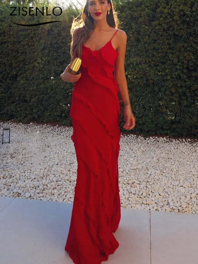 

New Sexy Backless Halter U-neck Backless Slit Dress with Side Slit Elegant Dresses for Women Party Evening Dress Casual Skirt