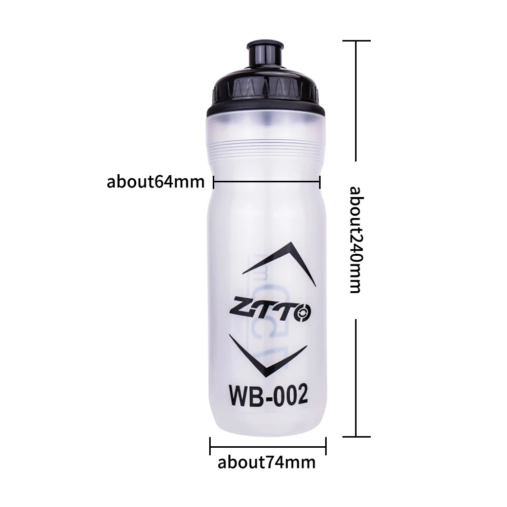 ZTTO Ultralight Drink Sport  Bicycle Water Bottle 750ml Leak-proof Portable Mountain Road Bike Kettle Drinking Cups White