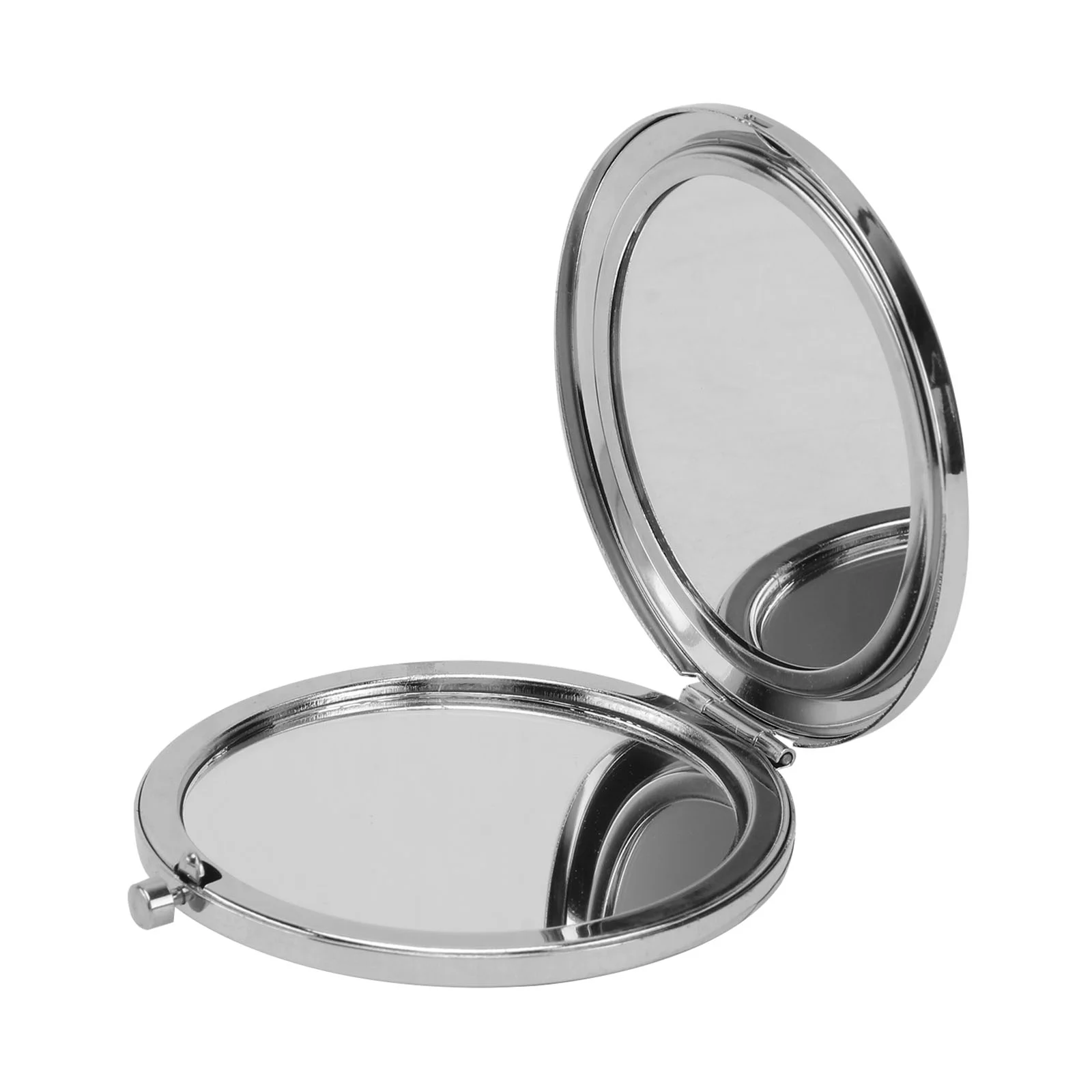 

Mirror Mini Compact Folding Double Sided Makeup Pocket Beauty Retro Floral Hand Round Traditional Metal Fold Up Vanity Foldable
