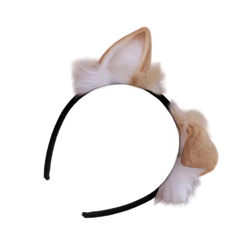 SZL повязка на голову с собачьими ушками обруч для волос в стиле аниме Хэллоуин