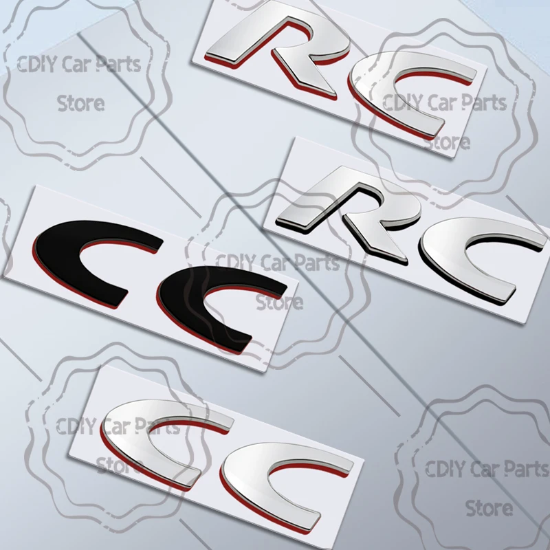 Автомобильная наклейка металлический значок RC CC эмблема тела для Peugeot 206 207 301 307 308
