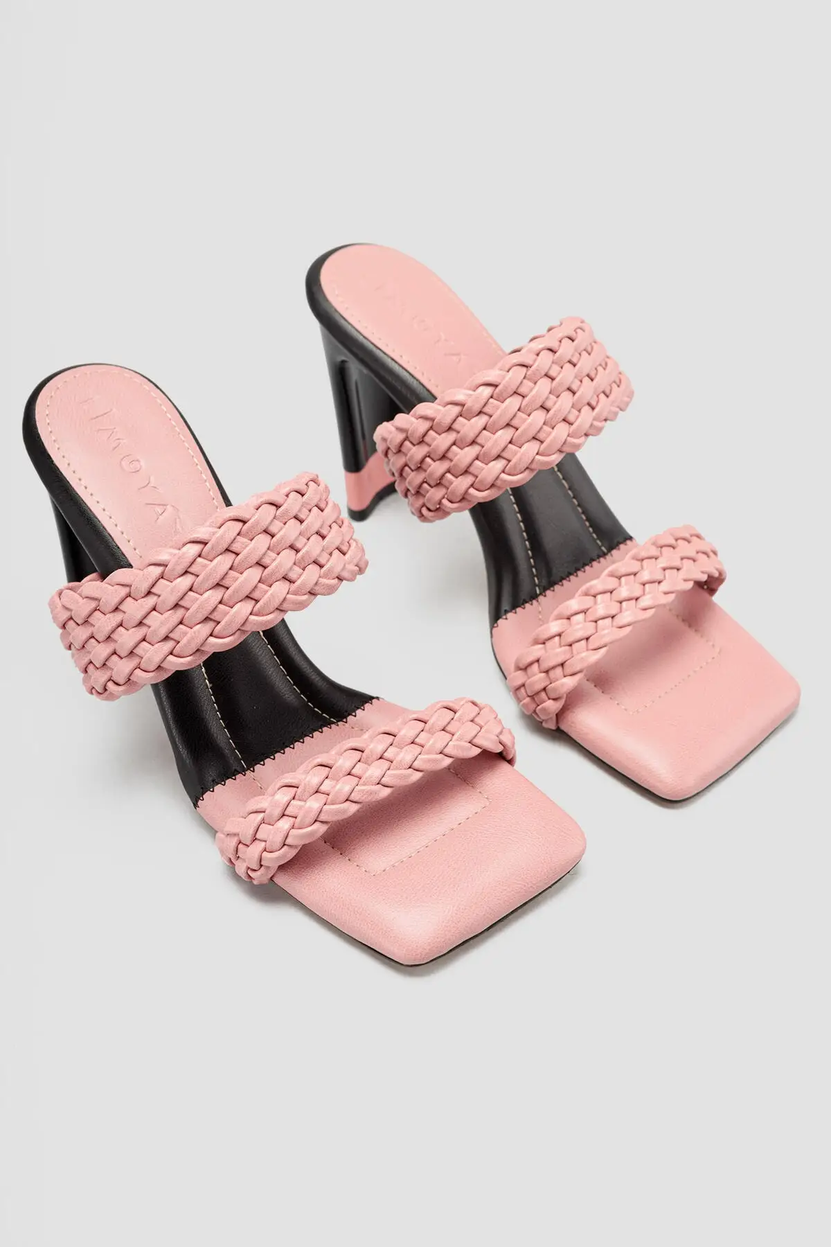 

Women's Pink High Casual High-Heeled Slippers