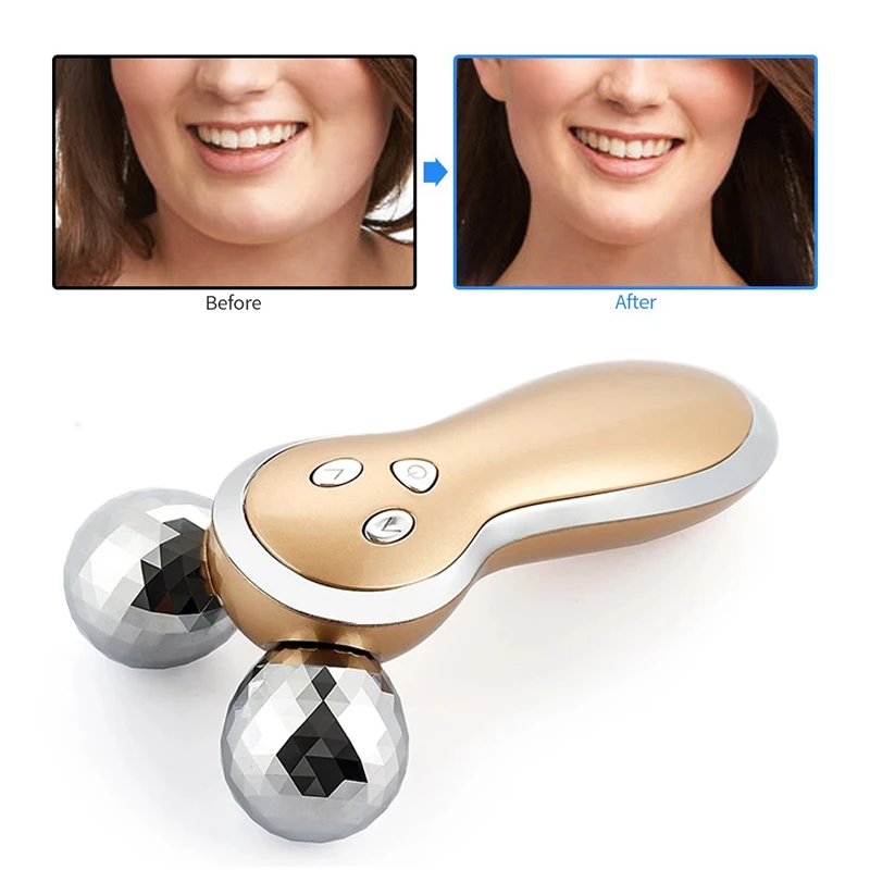 

Face & Body & Neck EMS Vibrating Massage Roller Double Chin Removal Facial Lift Firming Body Sculpting Roller Muscle Relaxation