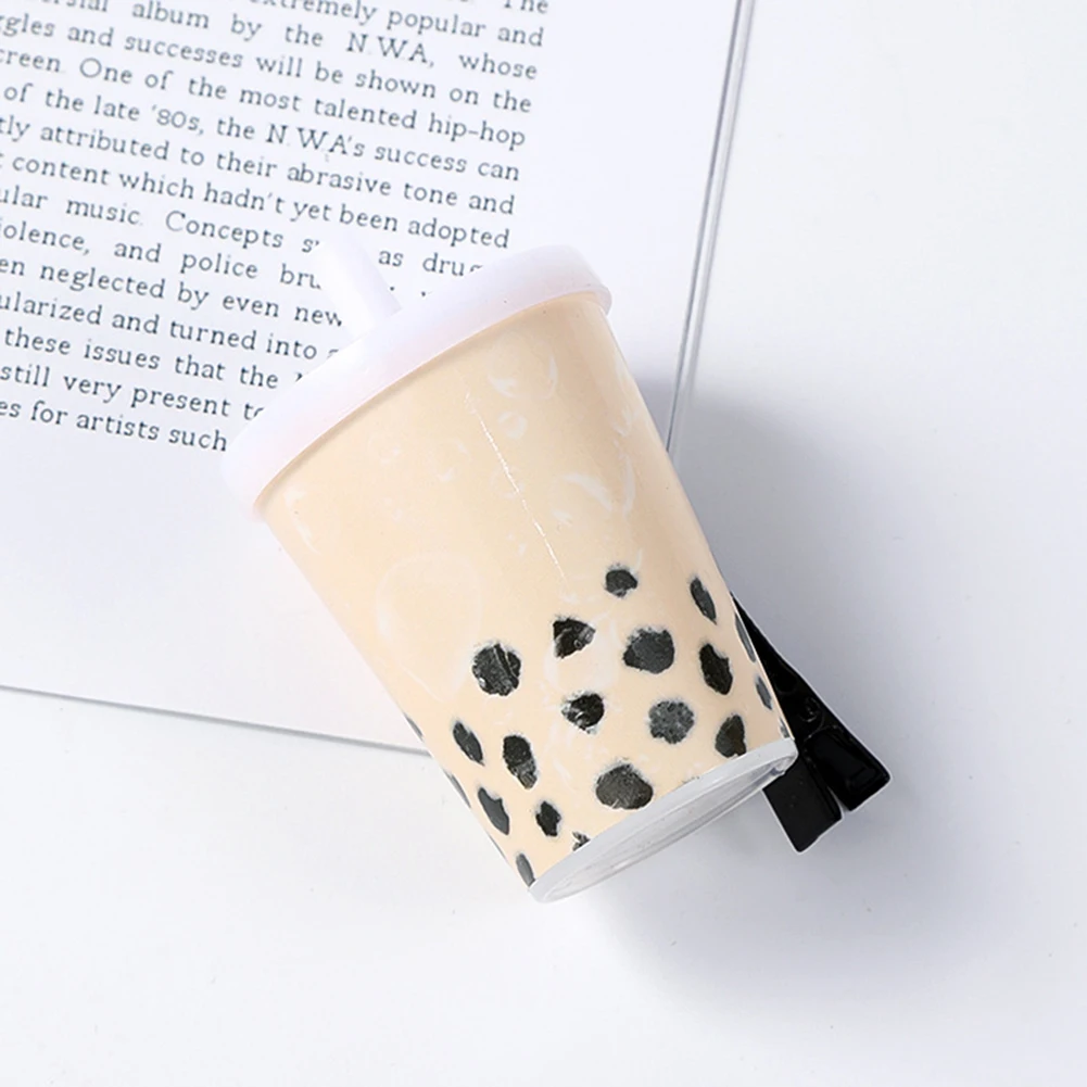 

Cute Broom Hairpins Simulation Food Hair Clip Hair Accessories Kids Ice Cream Side Clip Girls Funny Milk Tea Barrettes Headwear