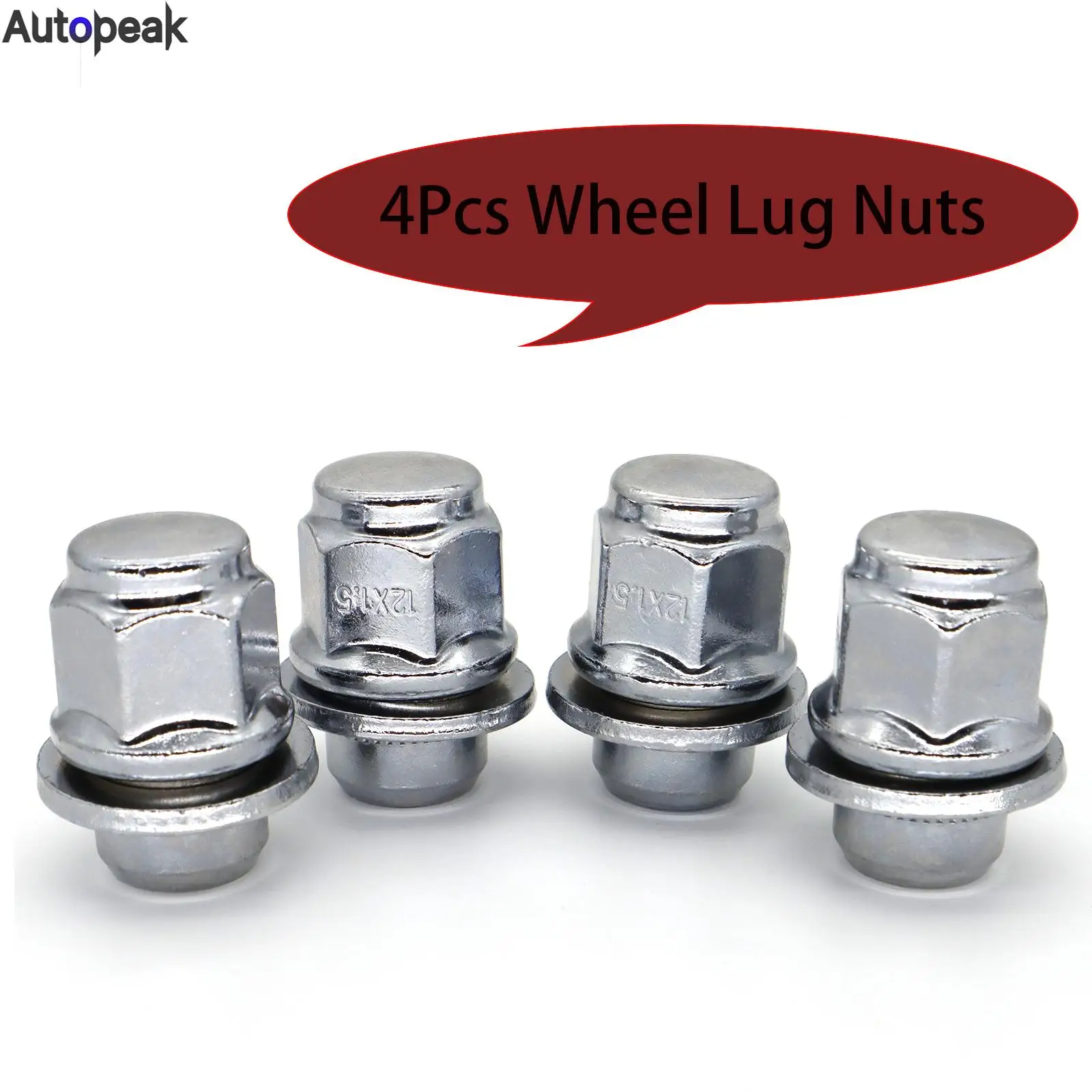 Wheel Lug Nuts 12x1.5 Silver For Toyota 4runner Camry C-hr Prius Rav4 Corolla Lexus Gs F Es350 Is300 Rc F Car Accessories