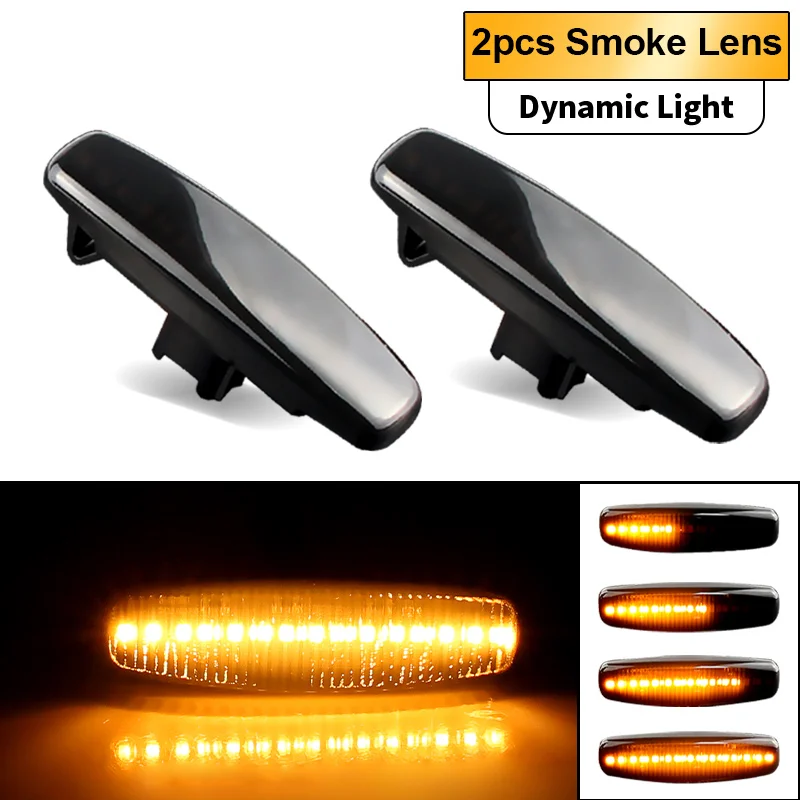 

2 шт. динамический указатель поворота на крыле, светодиодный боковой габаритный фонарь для Nissan Fuga GY50 Murano Z51 Pathfinder R52 Skyline V36 Infiniti EX25