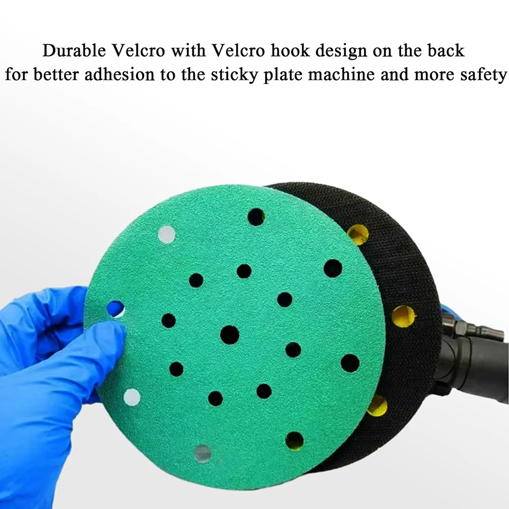 Шлифовальные диски с 17 отверстиями 6 дюймов 20 шт. сверхмощные липучкой 150 мм