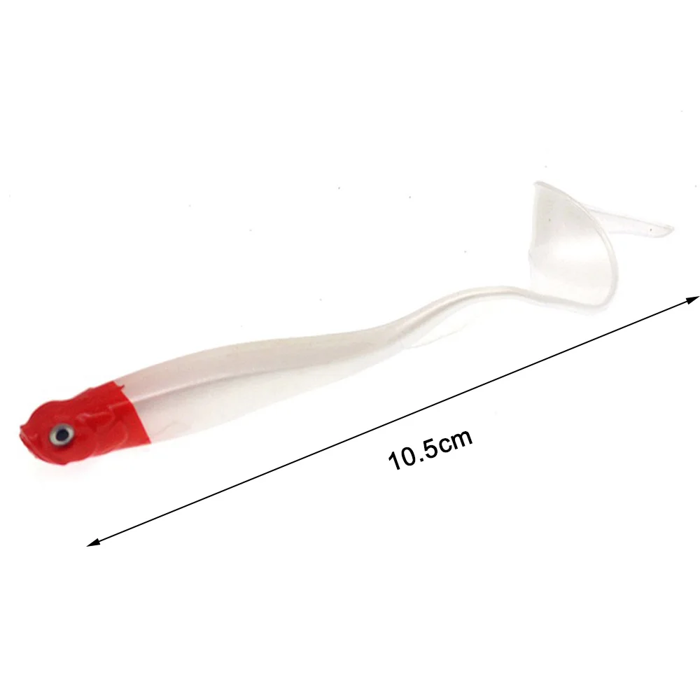 

5pcs 10.5cm 6.5g Fishing Lures PVC Soft Bait with Wobbler Tail Swimbait Fishing Goods Tackle Tool Accessories