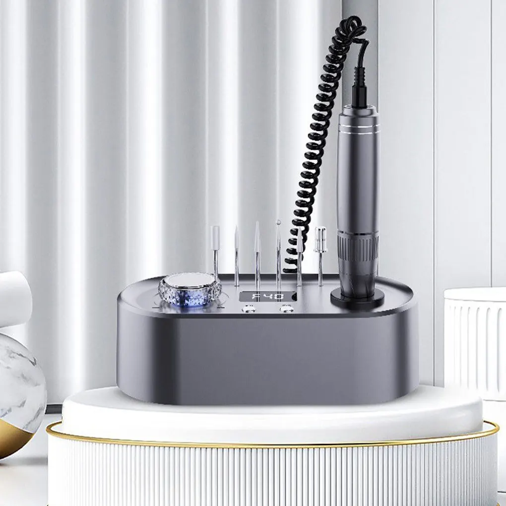 

Мощный полировщик для ногтей со сменным наконечником для универсальной электрической дрели для ногтей дрель для ногтей белая вилка стандарта США