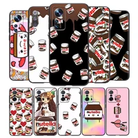 kawaii nutella art silicone cover for xiaomi mi 12 11i 11t 11 10i 10t 10 9 9t se lite pro ultra hypercharge phone case