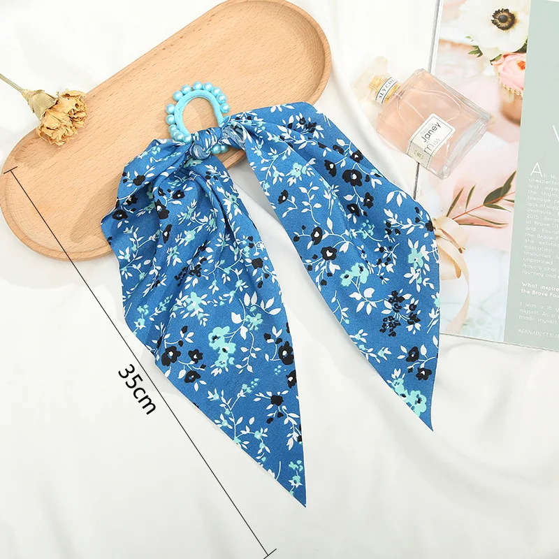 Yanwenx новые ленты для волос эластичные резинки с принтом конский хвост красочные