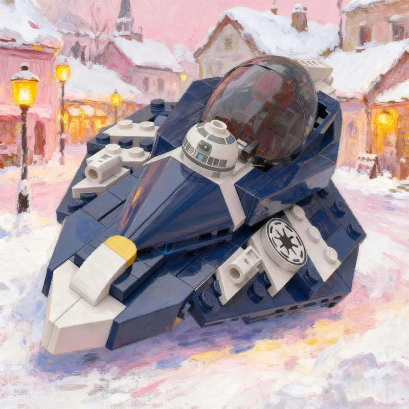 Фото 207 шт. MOC Plo Koon S Delta Starfighter Blade Dorin Star Battle Model Строительные блоки Строительная игрушка Рождественские подарки Образование №1