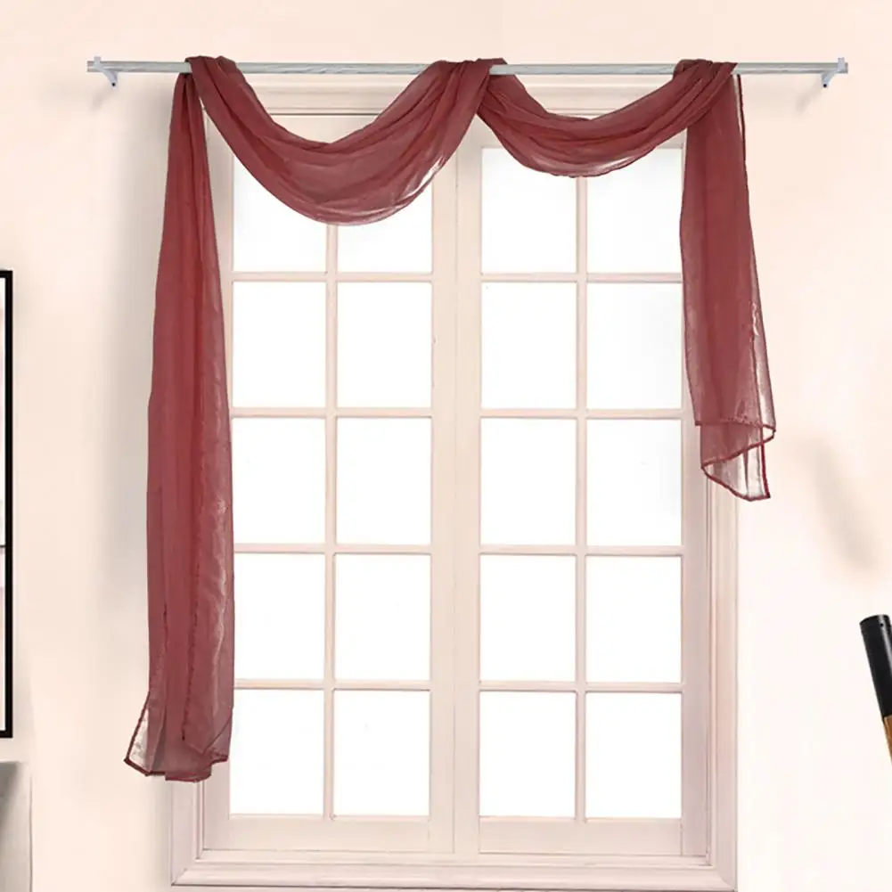 

Sheer Curtain Light Transmission Breathable Fadeless Living Room Romantic Window Drape Tulle Curtain