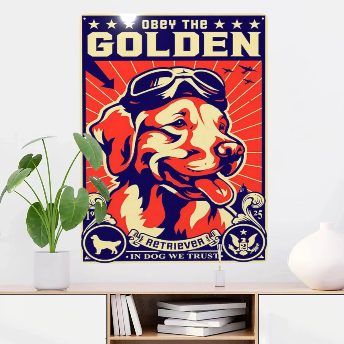 

Золотистый ретривер, металлический жестяной знак, Декор, настенное искусство, износостойкий красивый декор для гаража