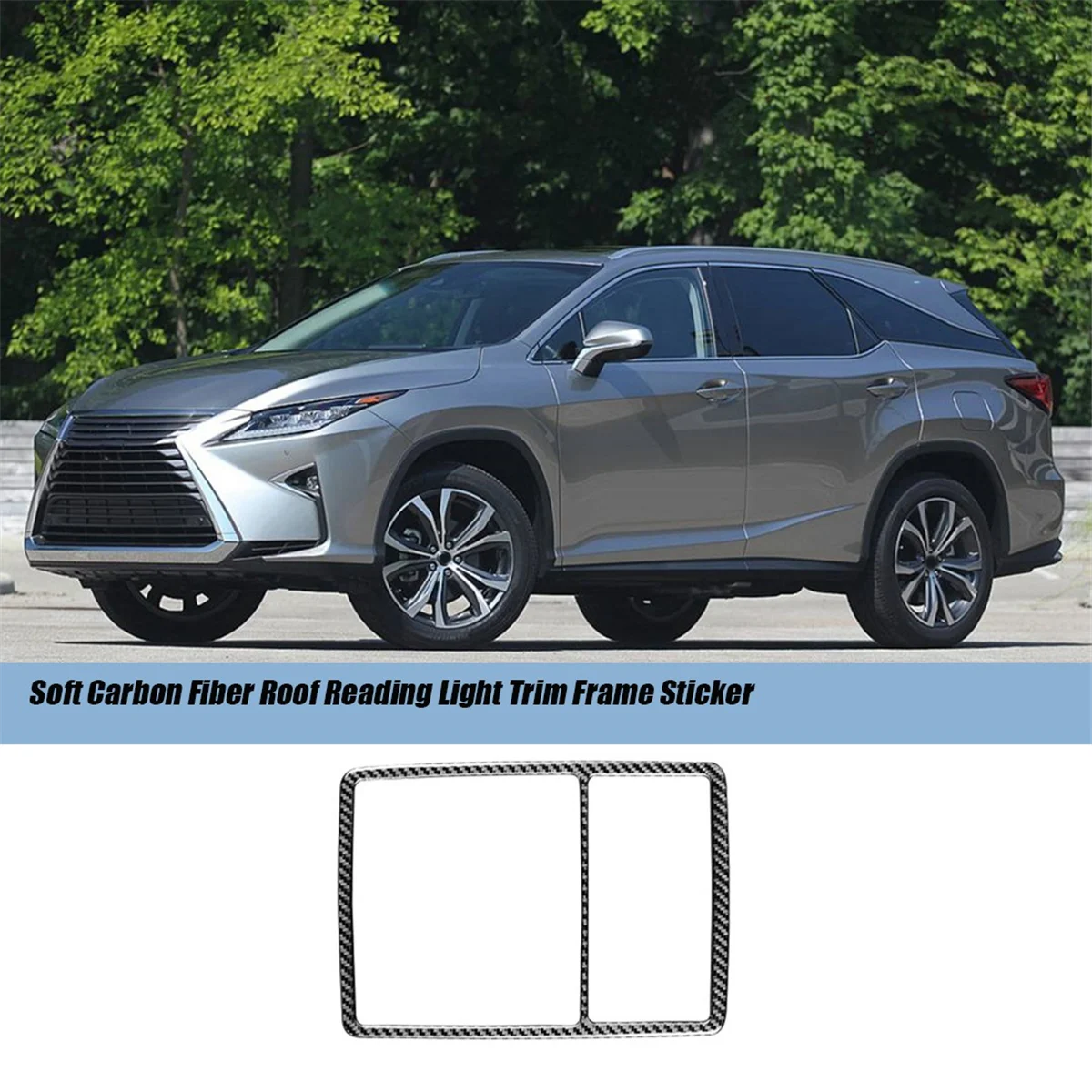 Наклейка на переднюю крышу автомобиля для чтения света Обложка Lexus RX 2016-2019 мягкая