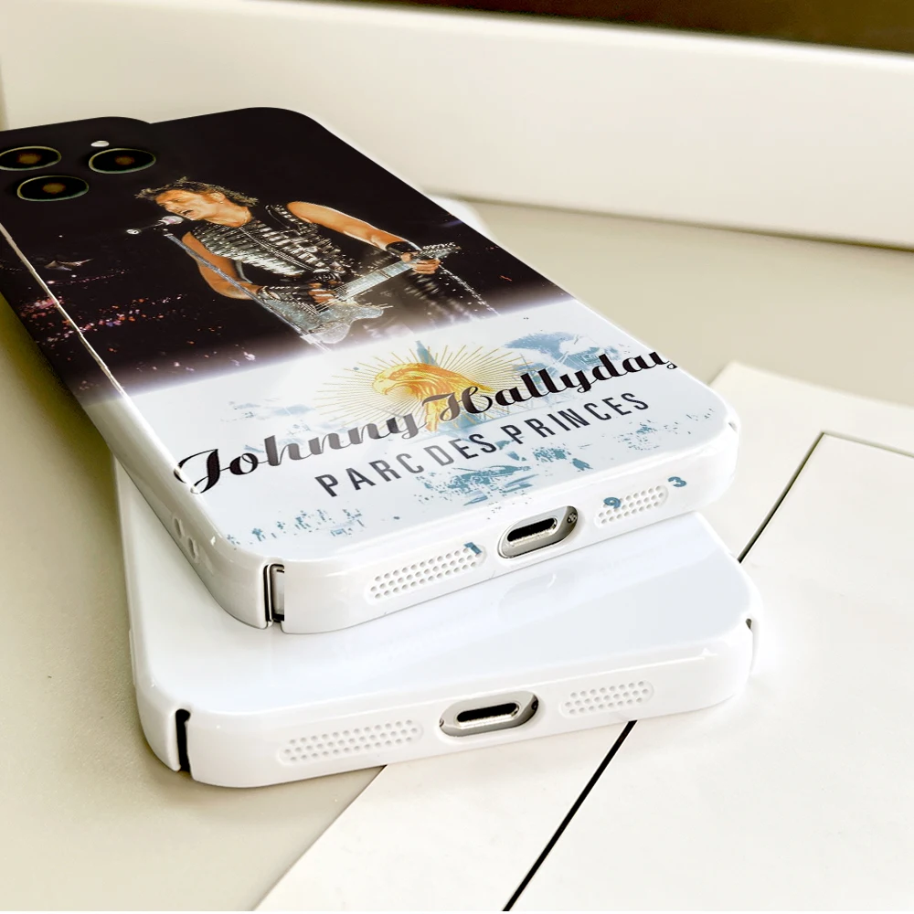 Чехол для телефона Singer J-Johnny H-Hallyday iPhone 16 15 14 13 12 11 Plus Pro Max Mini прочный
