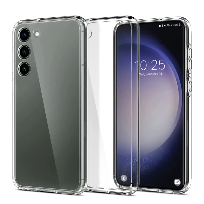 

For Samsung Galaxy S23 Ultra Plus Transparent Case Ultra-slim Back Cover Shockproof Protective shell for Samsung S23 Plus Ultra