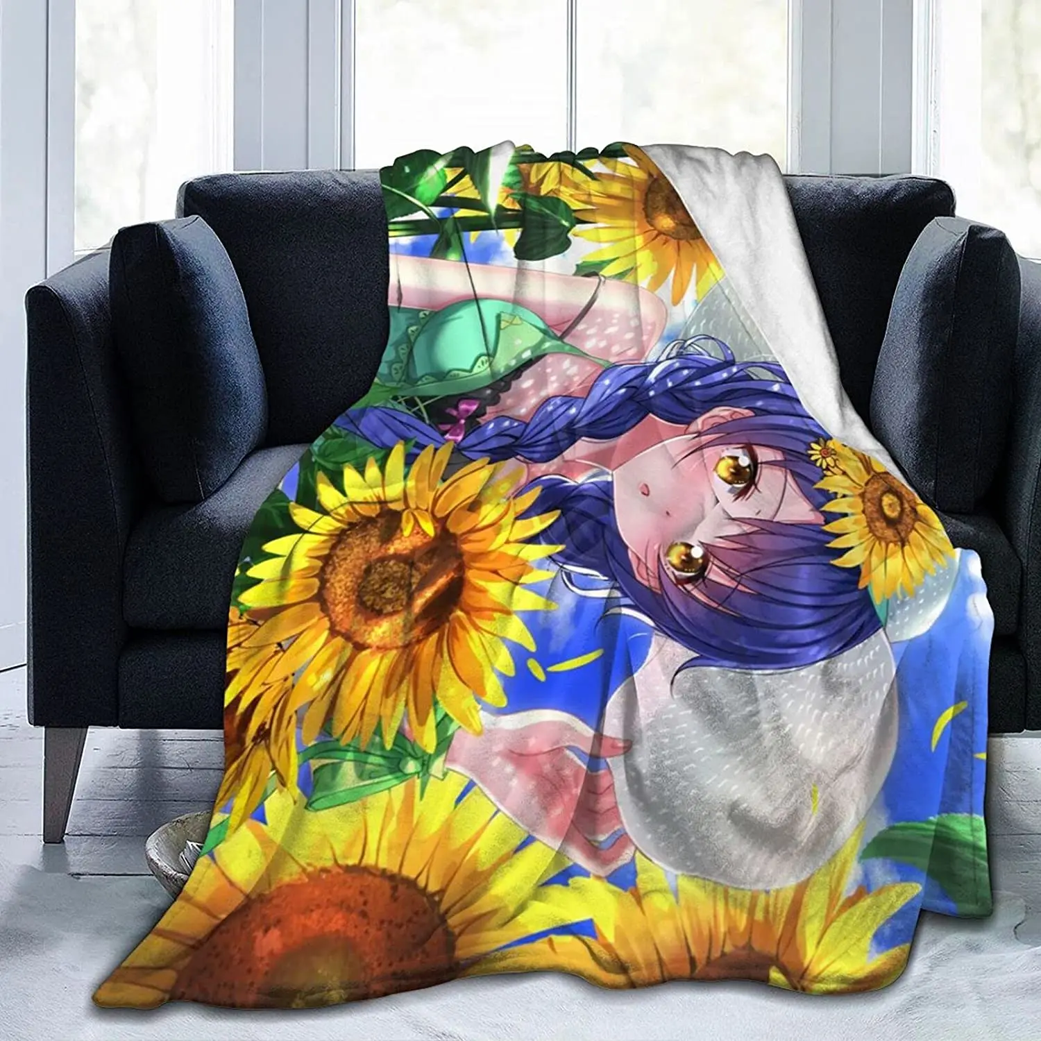 

Megumi Tadokoro Fluffy Soft and Comfortable Blanket, Anime Warm Embrace of Sympathy