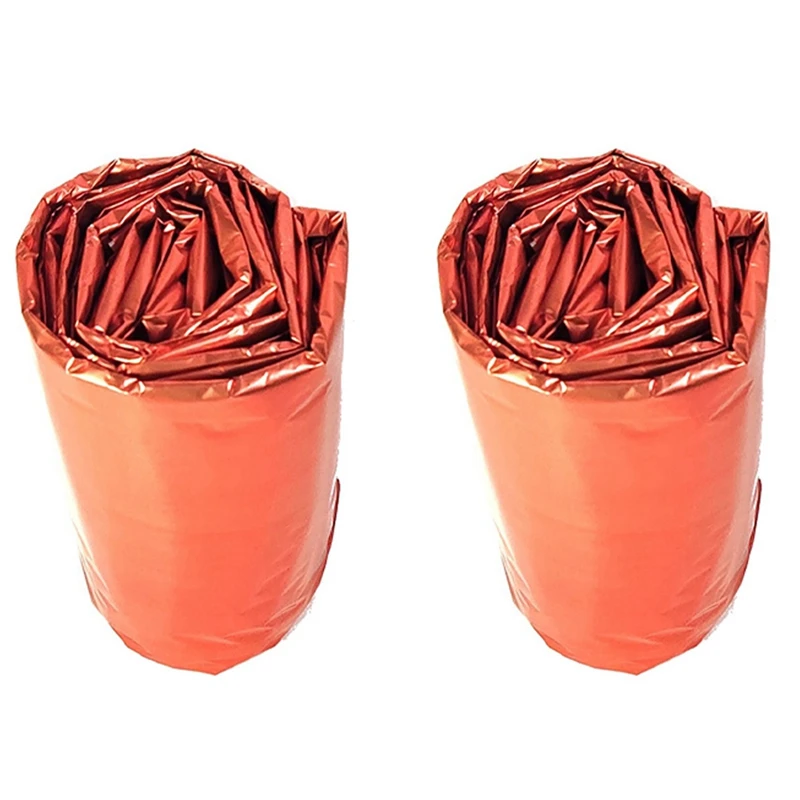 

Hot 2X Emergency Sleeping Bag 2 Person Survival Sleeping Bags Thermal Bivy Sack Emergency Blanket For Camping Hiking