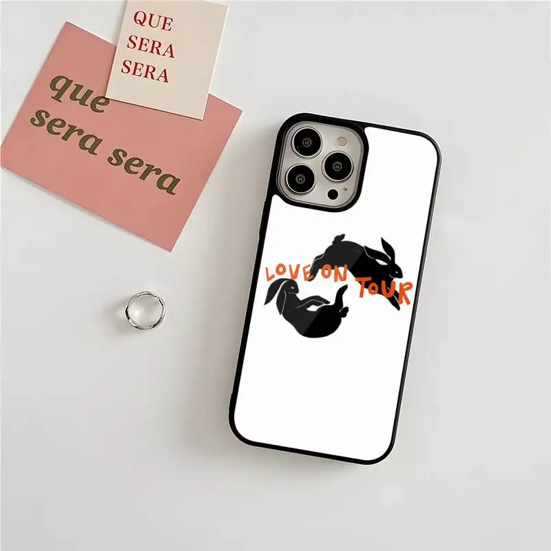 LOVE ON TOUR Phone Case For IPhone 11 13 12 14 Max Pro Mini 7 8 Plus X XR SE2020 Hard Quality Silicone TPU Coque images - 6