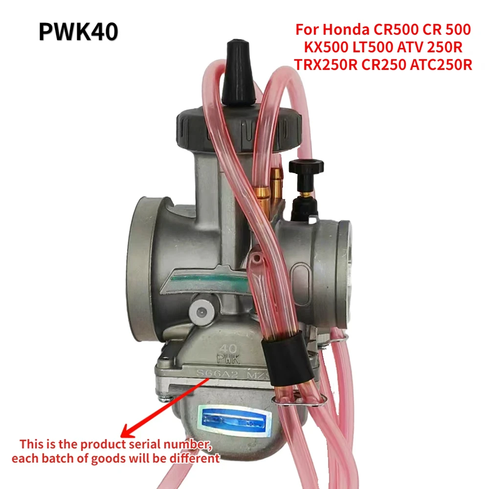 Карбюратор PWK40 для CR500 CR 500 CR500R KX500 LT500 ATV 250R TRX250R CR250 ATC250R Carb Keihin 40 мм воздушный узел PWK