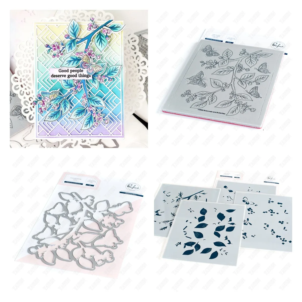 

Out Botanicals & Butterflies Metal Cutting Dies Stamps Stencil Craft Embossing Make Paper Greeting Card Making Template Diy