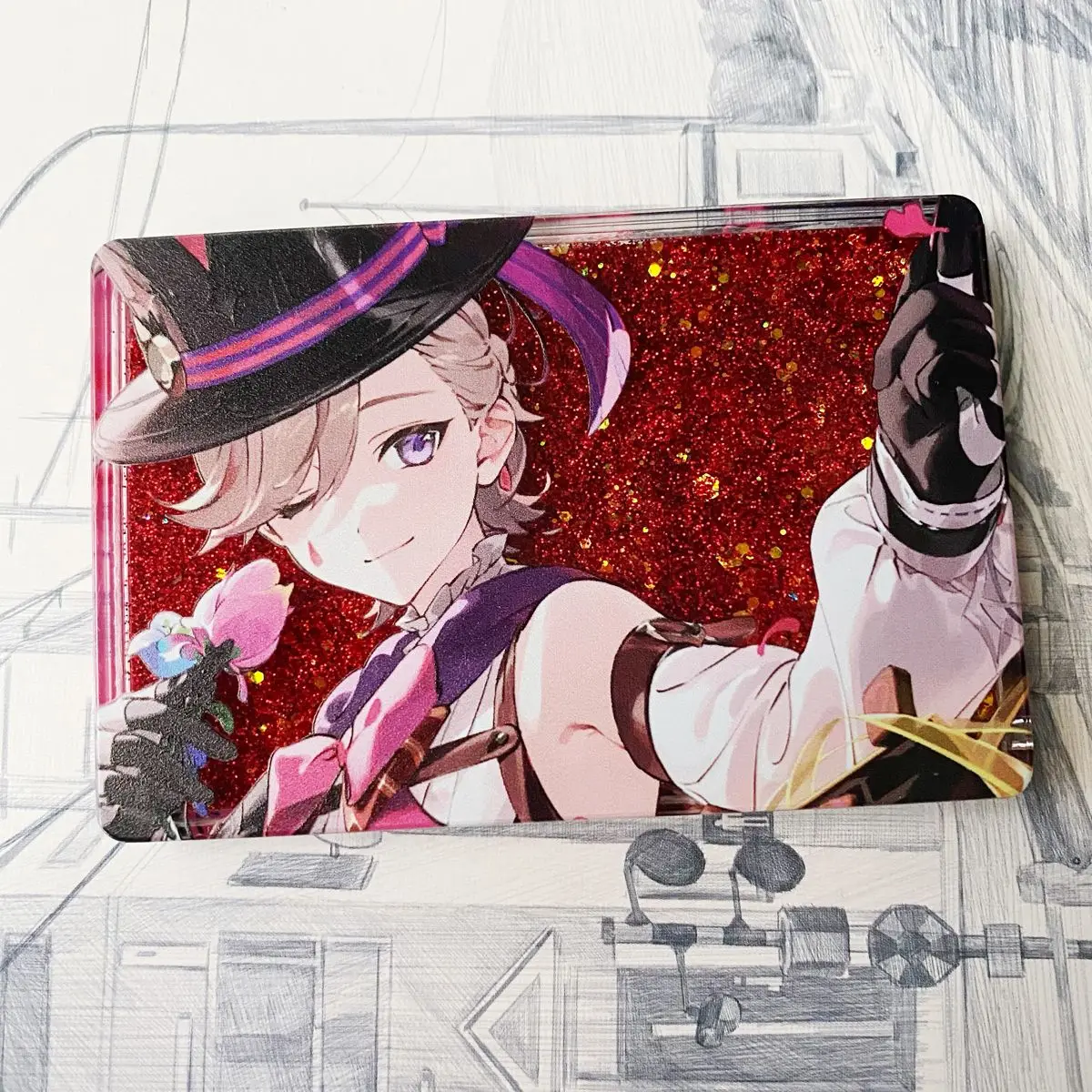 Аниме игра Merch Lyney белый день сыпучий песок маджонг индивидуальные акриловые