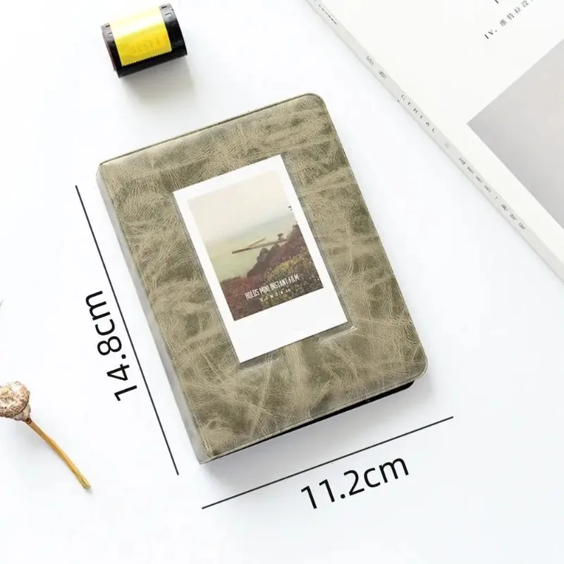 Ретро-фотоальбом на 3 дюйма, 64 кармана, для мини-фотографий Instax, держатель для фотокарточек, альбом для Polaroid, для хранения фотографий, вставки для карточек Chasing Card (art.: 3920db3bd8fa7) - 3920db3bd8fa7