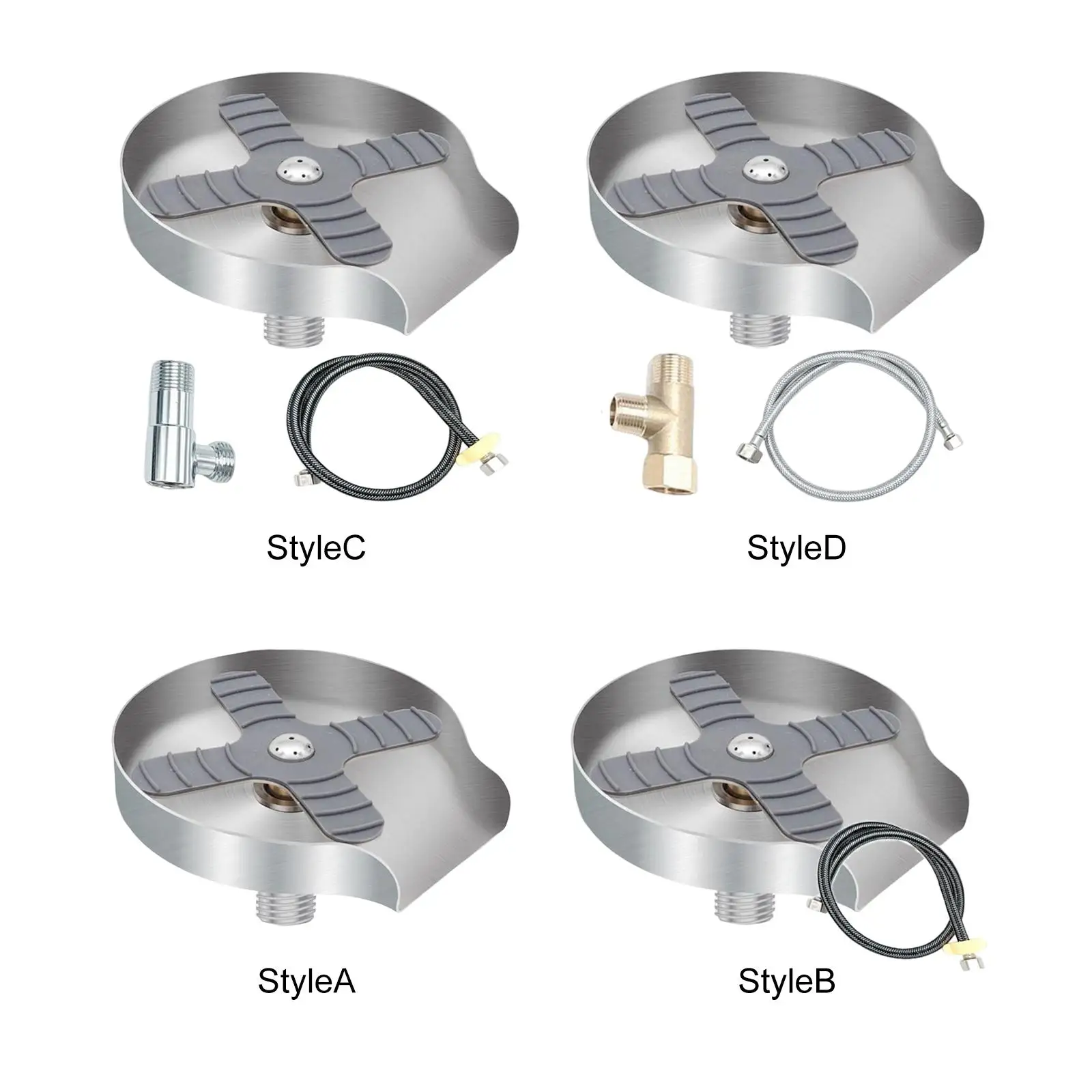 

Stainless Steel Kitchen Sink Cup Rinser Wash Bottle washer Attachment Press Automatic Cup Washer sink