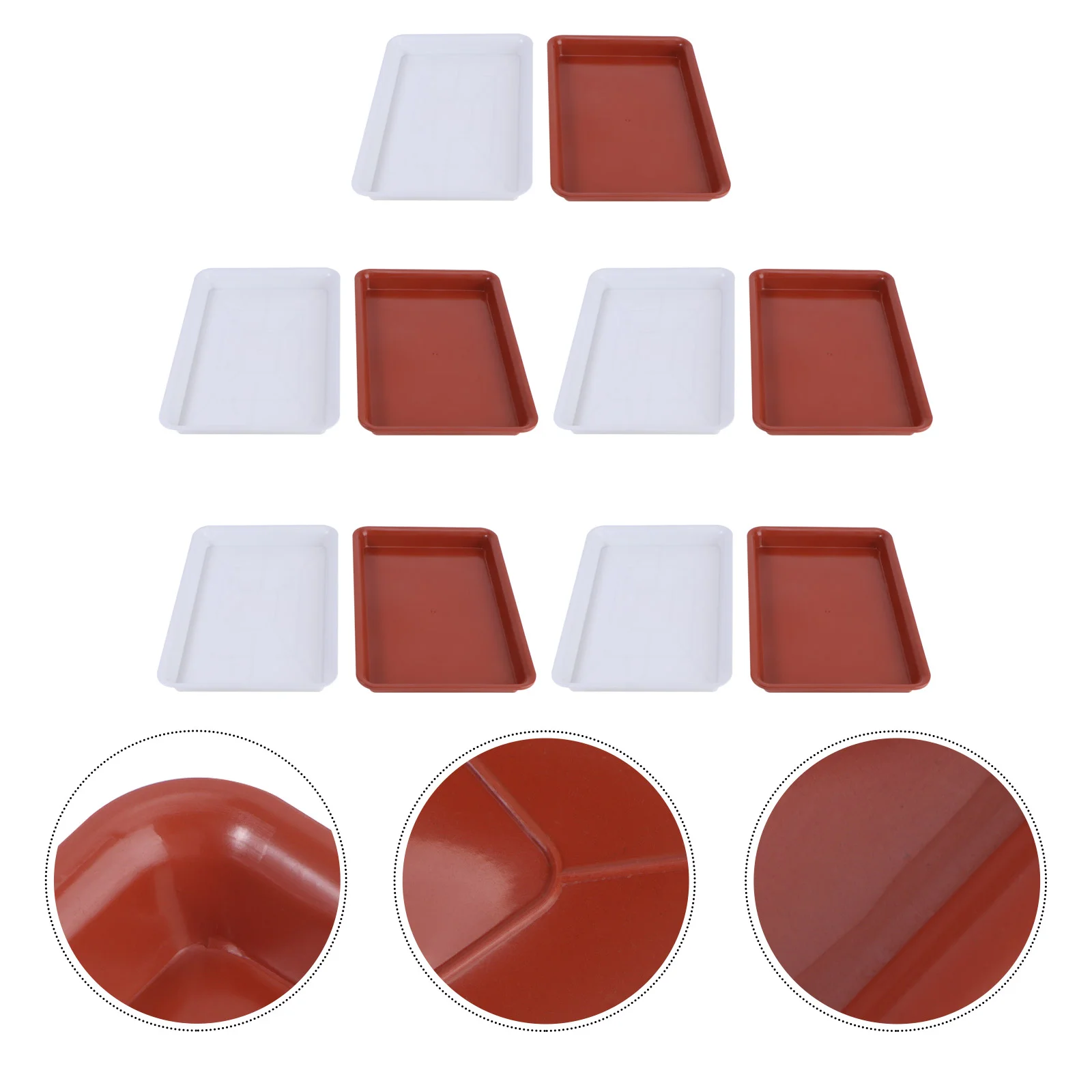 

Tray Flower Potpots Saucers Saucerwater Flowerpot Pan Traysplate Rectangular