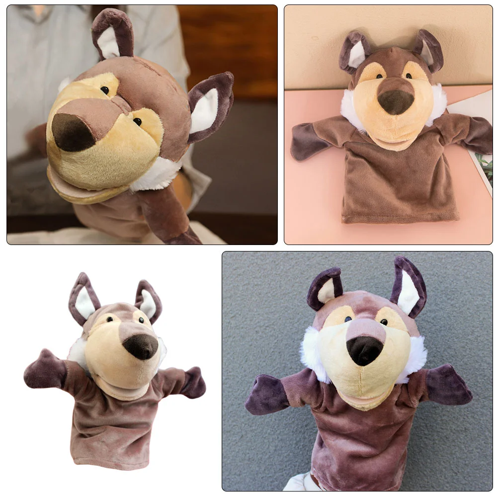 Плюшевые головоломки с изображением волка и животных куклы-пазлы для малышей 1-3