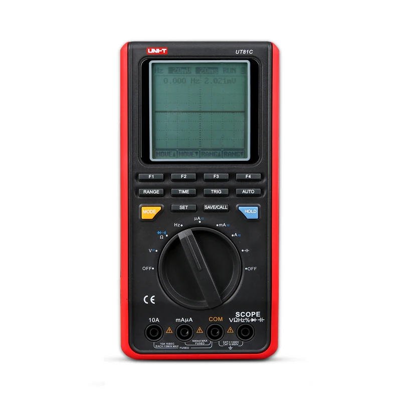 

UNI-T UT81C 16MHz 80MS/s Real-Time Sample Rate Handheld Scopemeter Oscilloscope Digital Multimeter with Capacitance Measurement