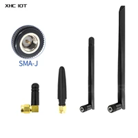 2pcslot 2 4g 5 8g xhciot antenna rubber antenna 2dbi for wireless module smart industry sma j interface 2 4g rubber series