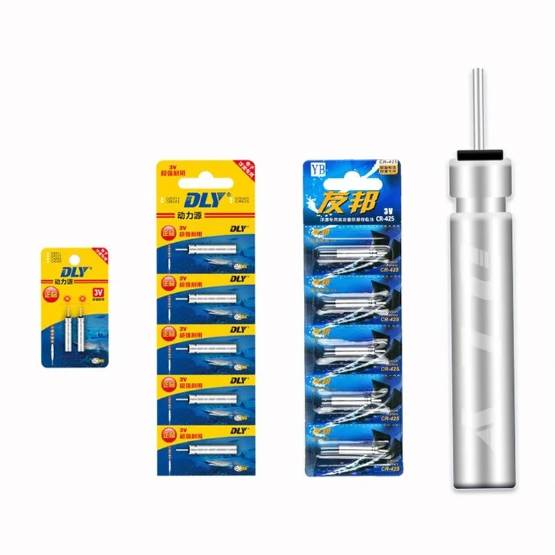 

50pcs/lot CR425 DLY ZH YB YZX Float Lithium Pin Luminous Float Tool Fishing Buoy Tackle Accessories