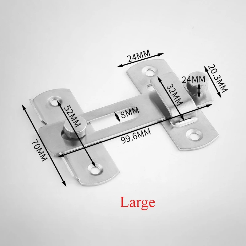 1 шт., фурнитура для раздвижных дверей сарая из нержавеющей стали, защелки для ворот, оконный шкаф, серебристый, запираемый